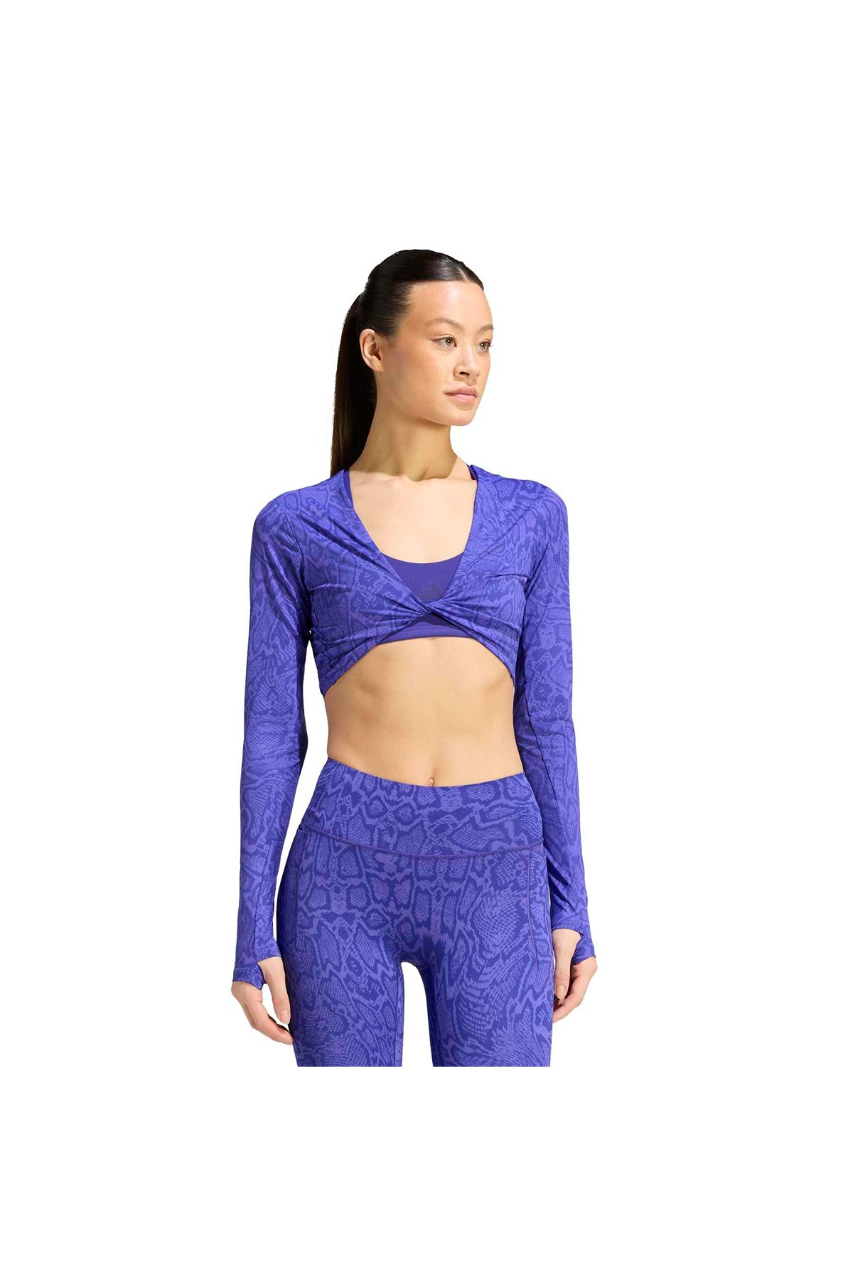 adidas Kadın Sweatshirt PrimeLft LS AOP KT4022