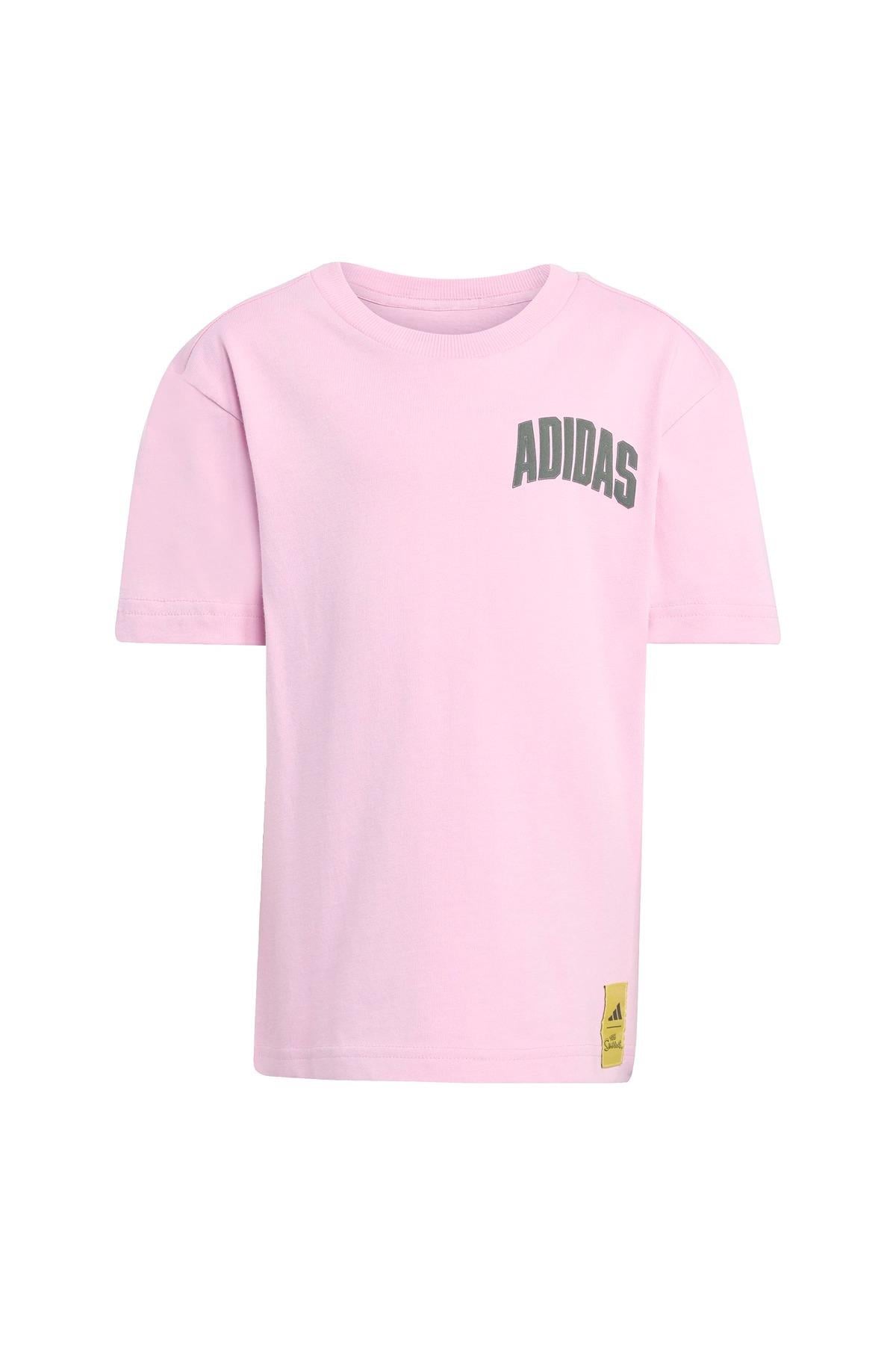 adidas Pembe Unisex Çocuk   T-shirt LK SIM T JM0831
