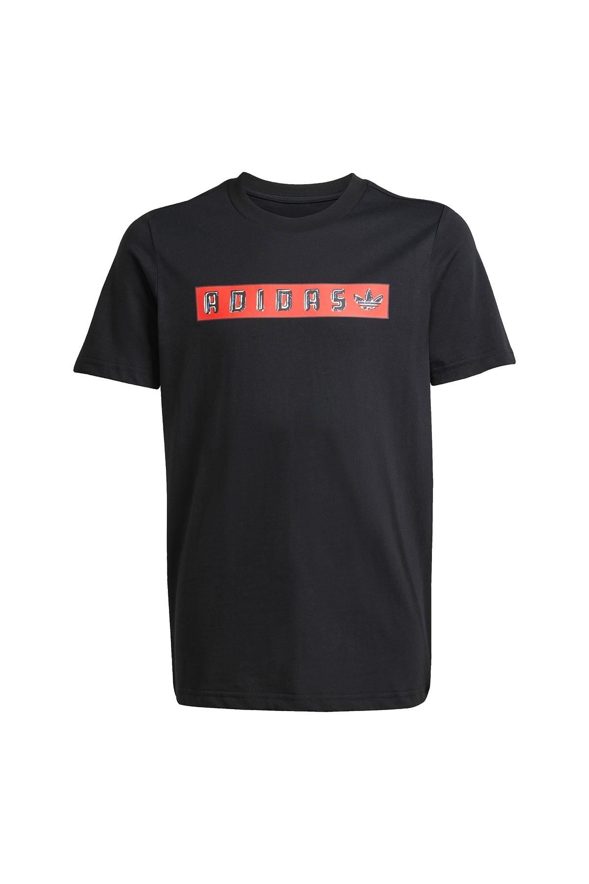 adidas Siyah Unisex Çocuk   T-shirt TEE JY2822