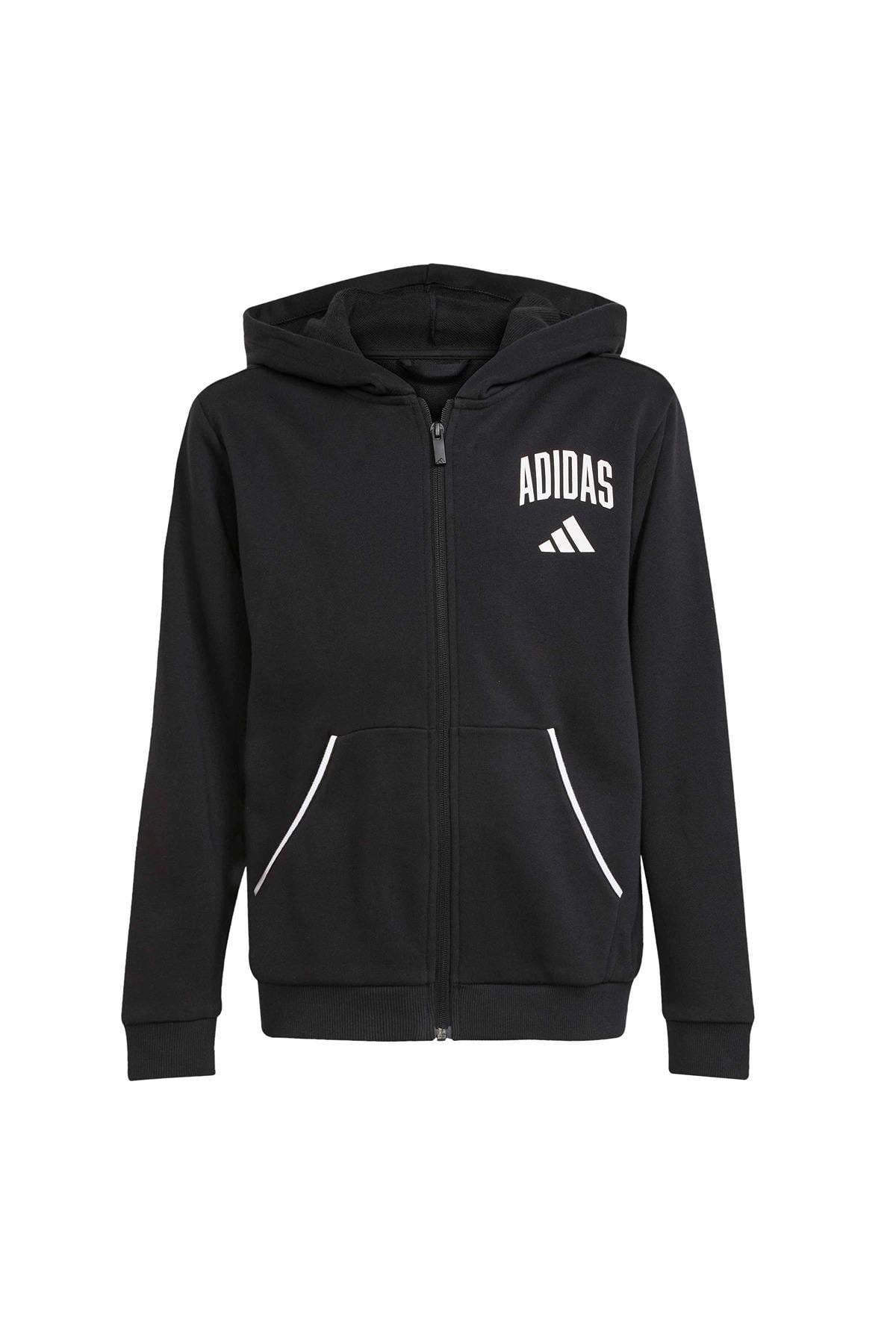 adidas Unisex Çocuk  Siyah  Ceket J CLGT FT FZ JM1534