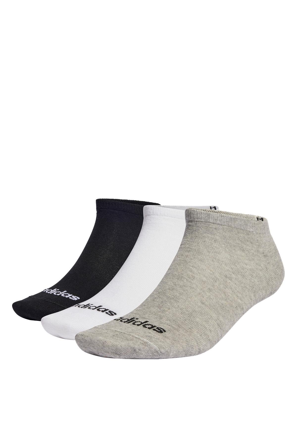 adidas Aksesuar  Gri Çorap T LIN LOW 3P IC1300