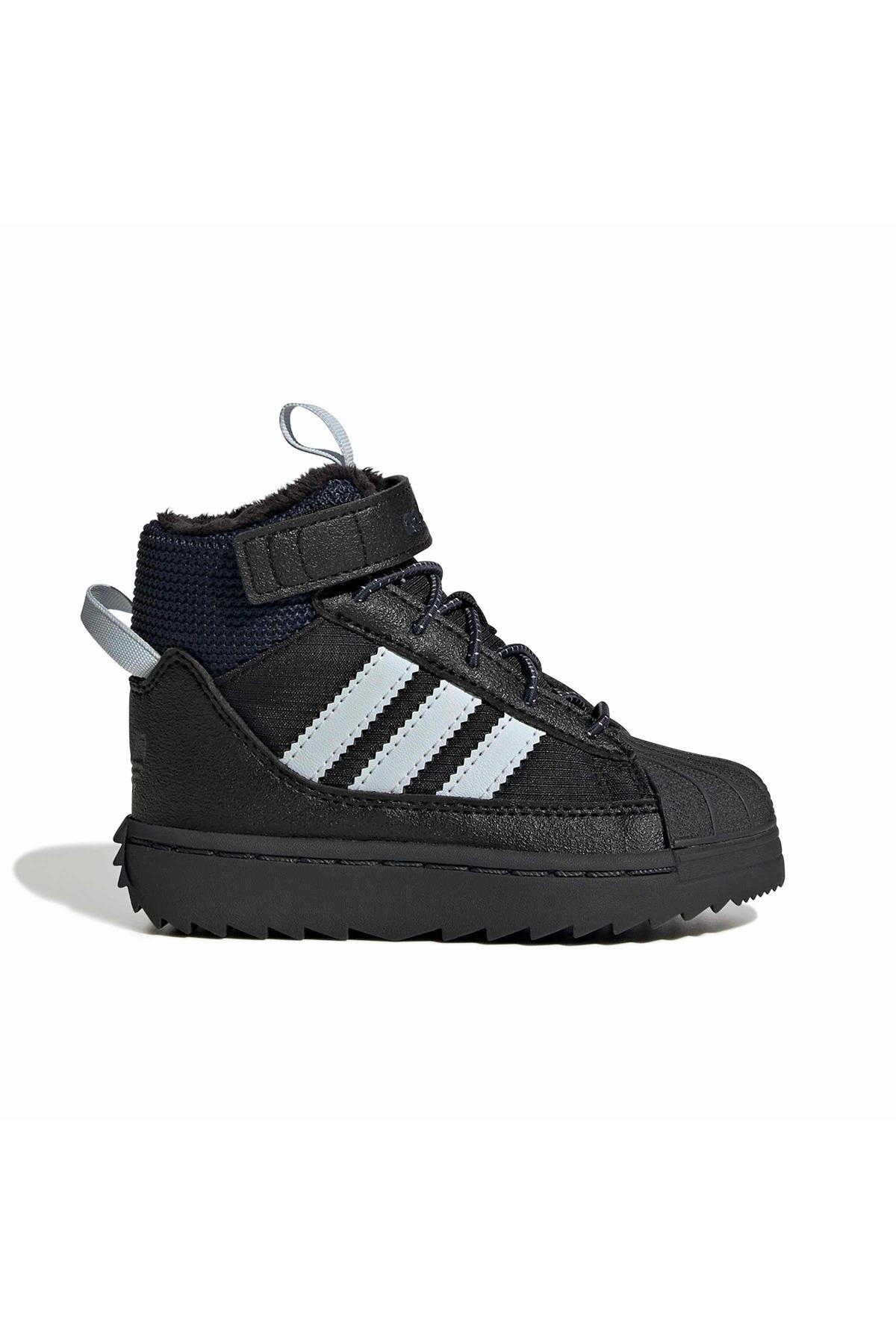 adidas Bebek  Siyah  Bot SUPERSTAR WINTER TREK I JQ0342