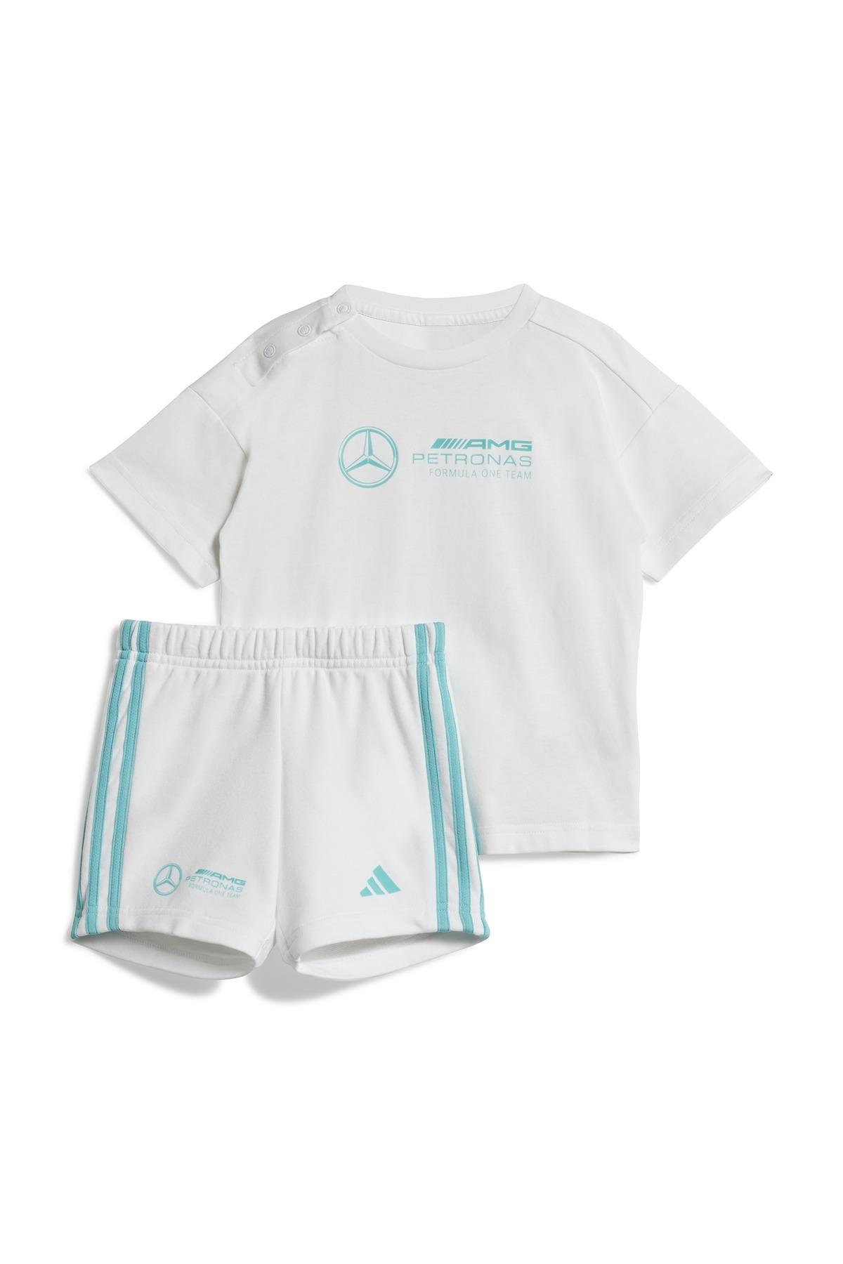 adidas Beyaz Bebek   Şortlu Takım MER DNA BBYJGSS JV5451