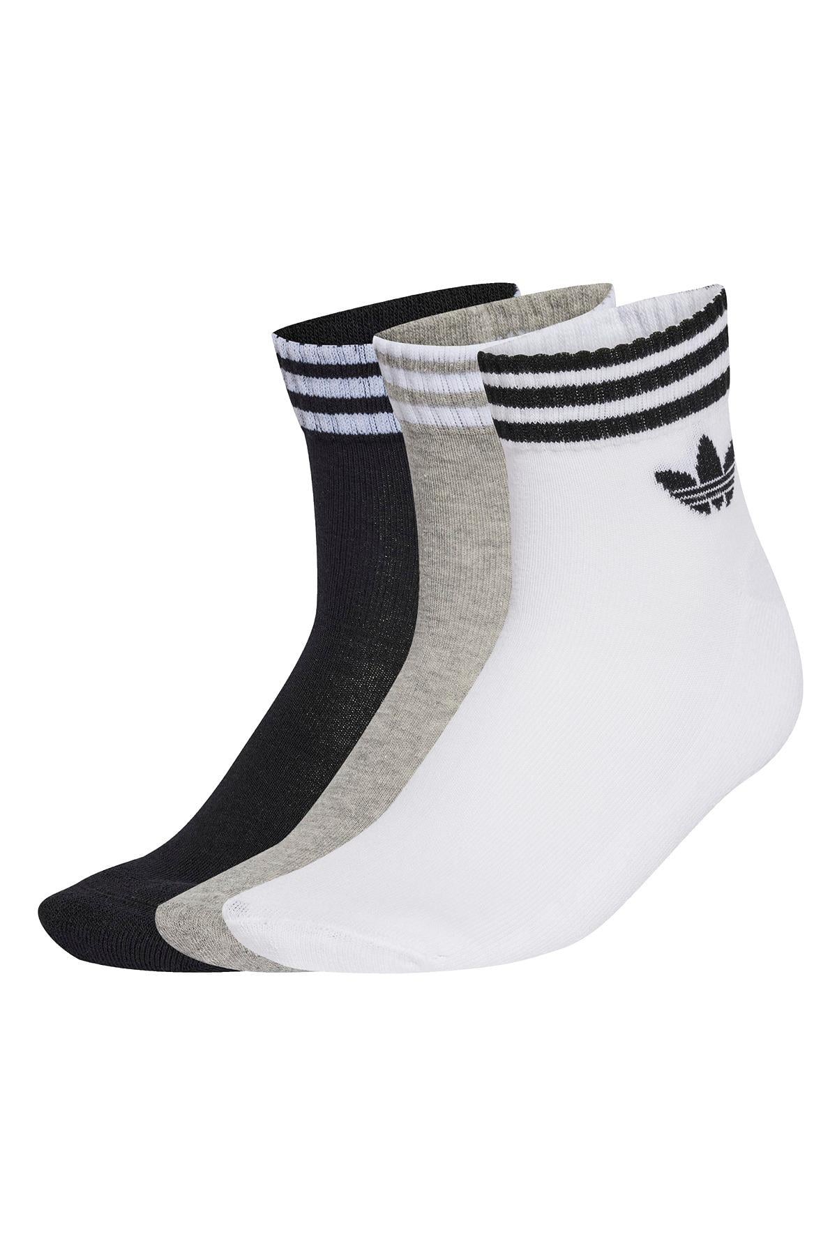 adidas  Beyaz  Çorap 3S ANKLE S 3P JV7437