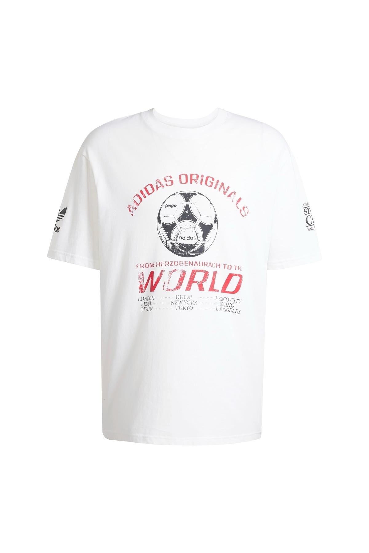 adidas Beyaz Erkek   T-shirt 90s FTBL TEE JX3065