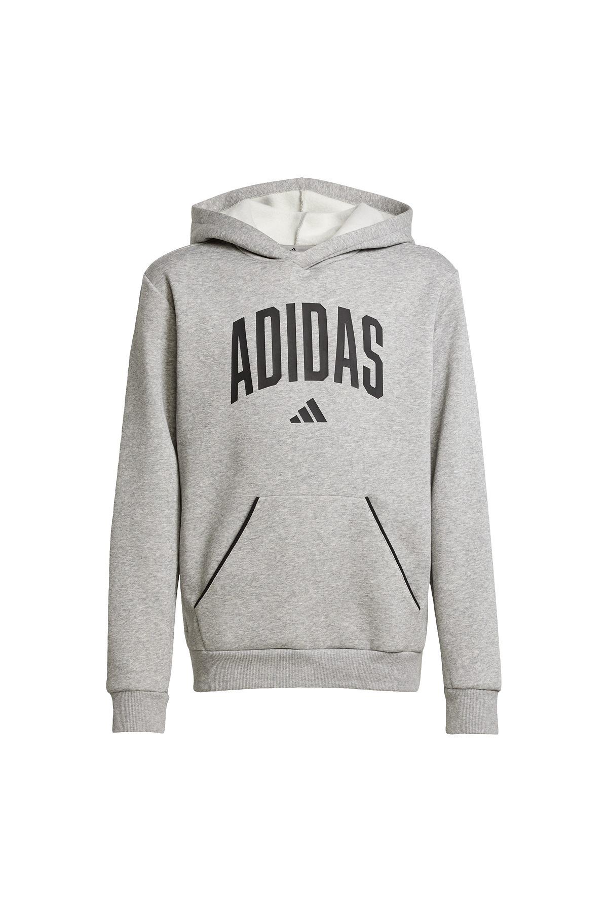 adidas Çocuk  Gri  Sweatshirt J CLGT OH FL HD JV7336