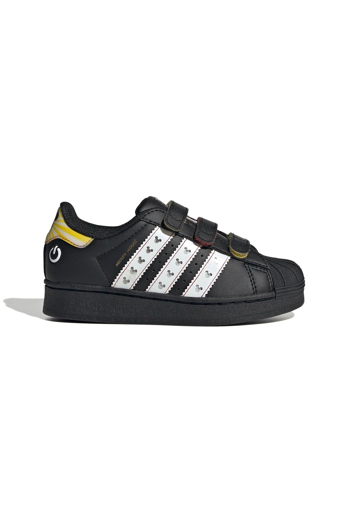 adidas Çocuk  Siyah  Sneaker SUPERSTAR LED LIGHTS CF C JP8087