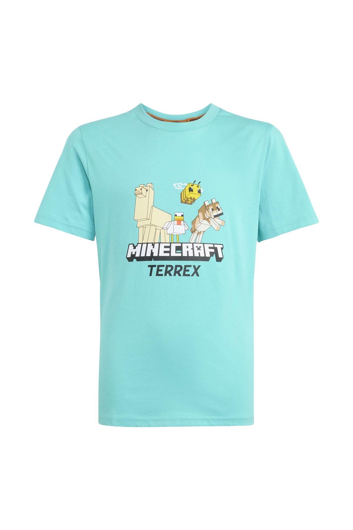 adidas  Çocuk Turkuaz  T-shirt K MC MT TEE JZ3588