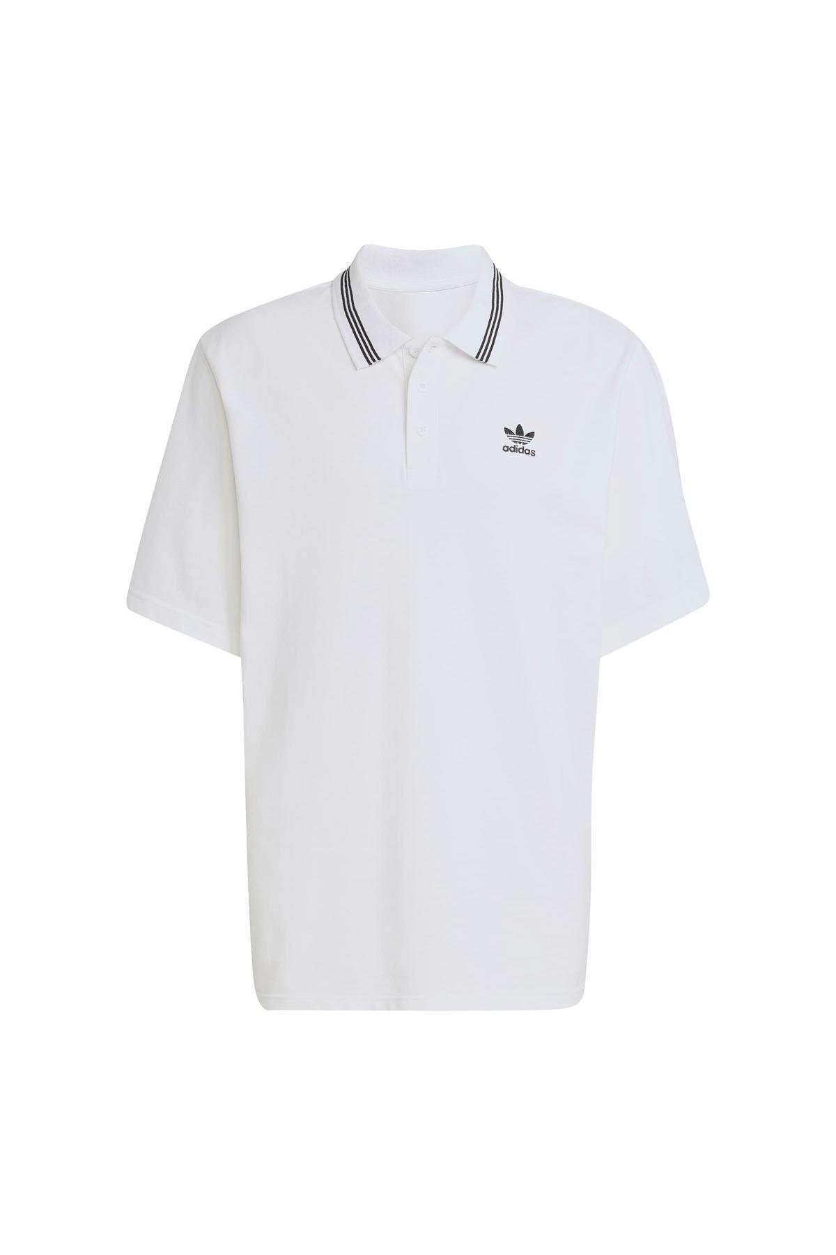 adidas Erkek  Beyaz  Polo T-shirt LOOSE POLO JW5898