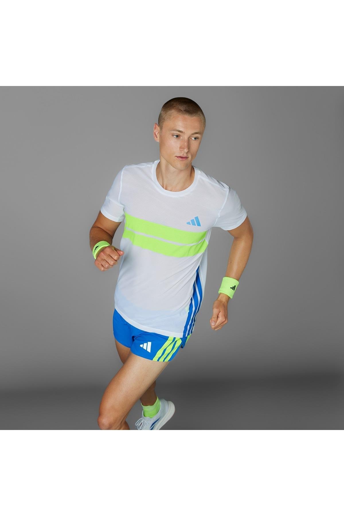 adidas Erkek  Beyaz  T-shirt ADIZERO R TEE M JD7316
