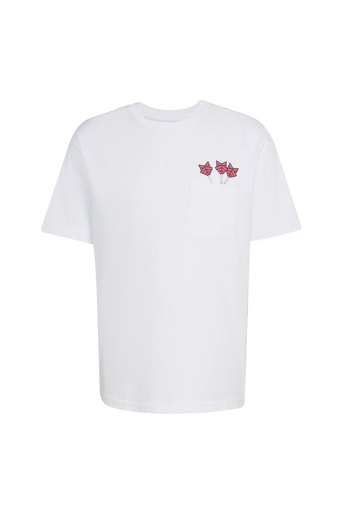 adidas Erkek  Beyaz  T-shirt M NOV DART T JZ5041