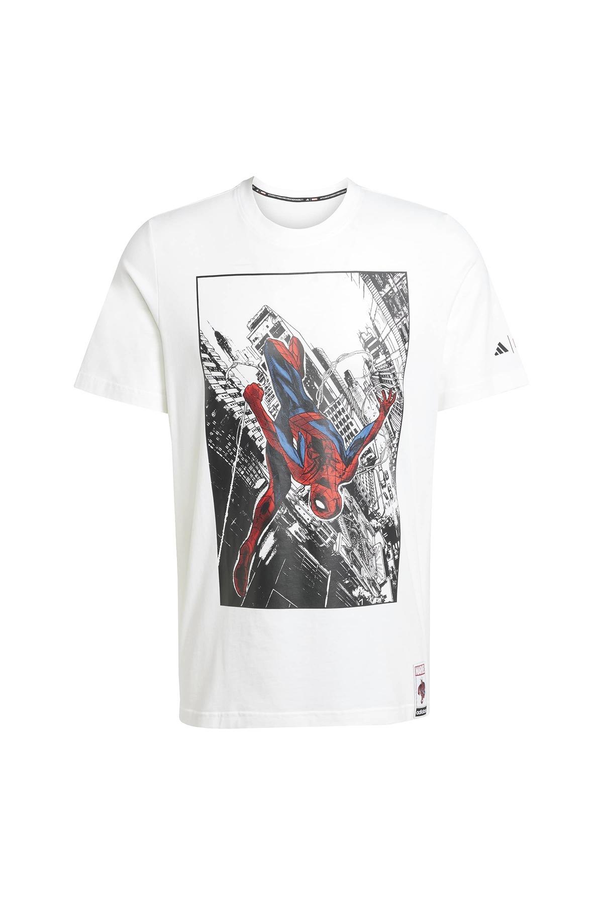 adidas Erkek  Beyaz  T-shirt M T-S JL5556