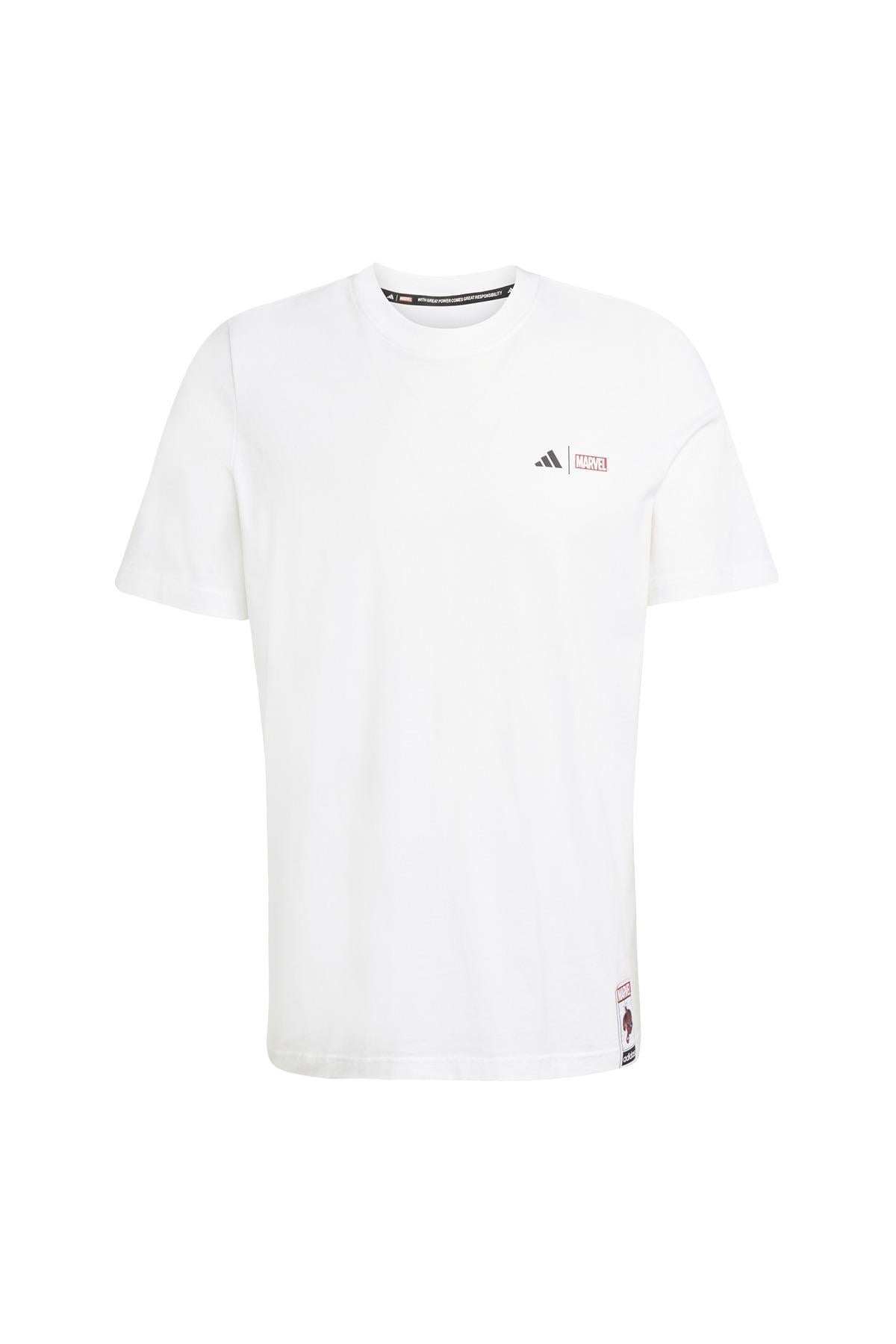adidas Erkek  Beyaz  T-shirt M T-S JL8056