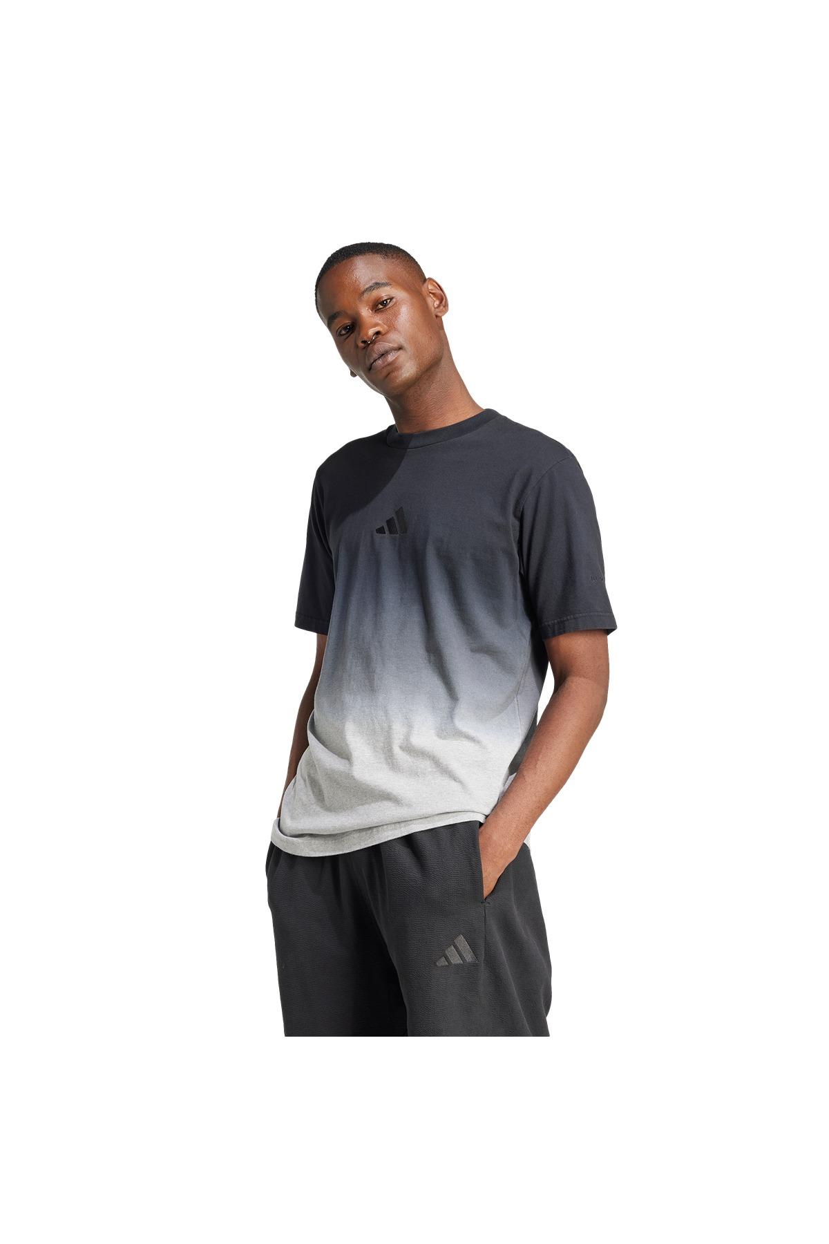 adidas Erkek  Gri  T-shirt M A SZN DDYE T JJ3694