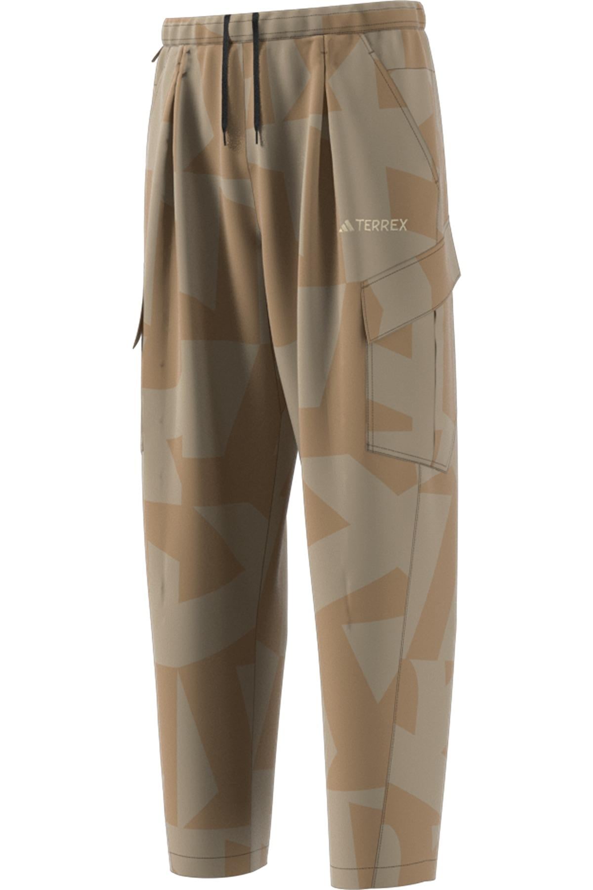 adidas Erkek  Kahverengi  Eşofman Altı CARGO AOP PANTS JM7437