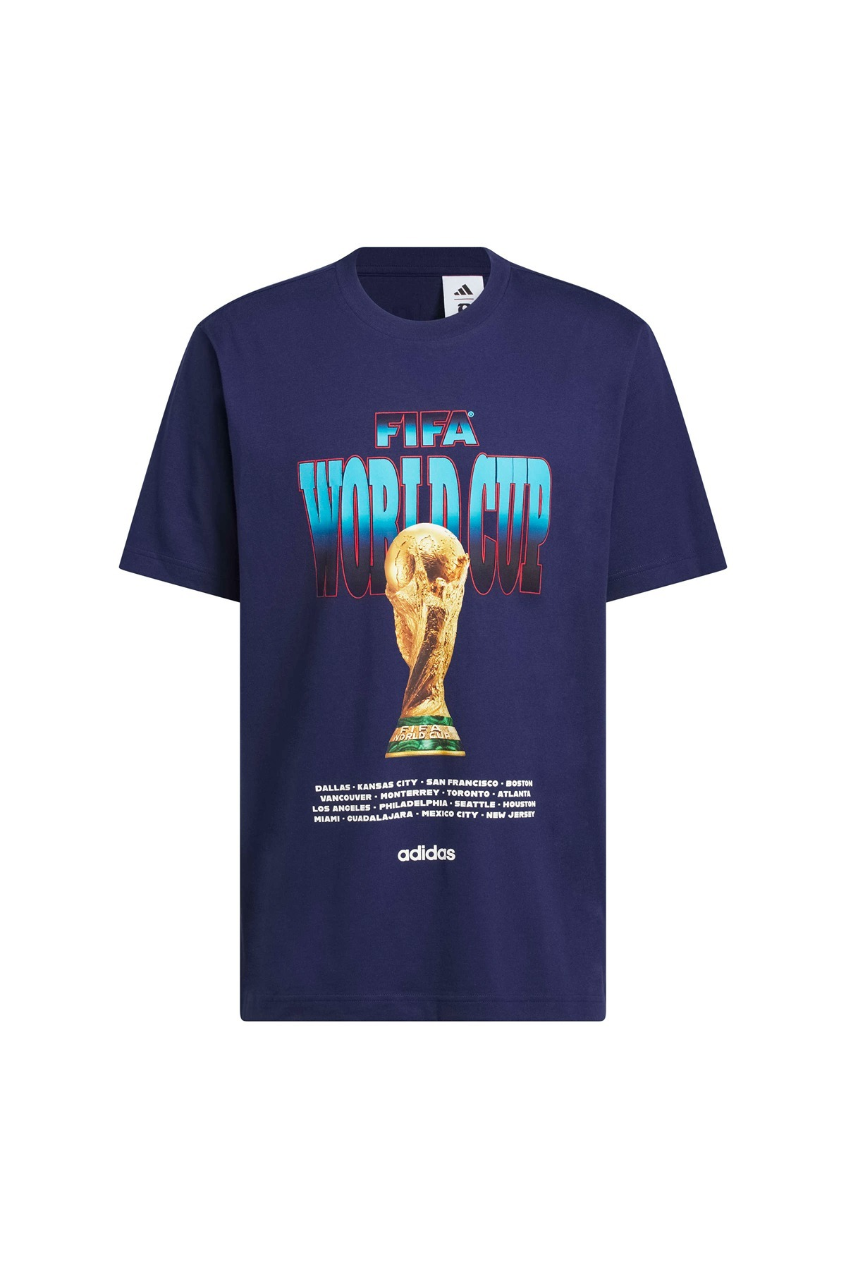 adidas  Erkek Mavi  T-shirt M WC TOUR TEE 2 KH3680