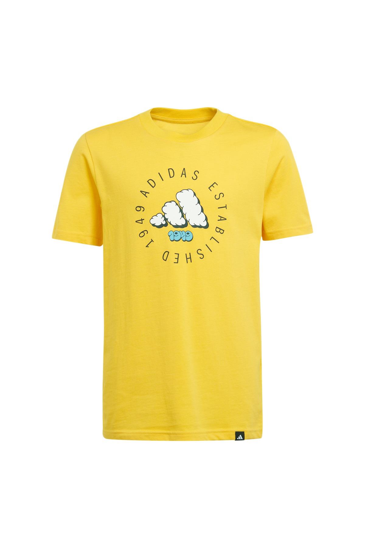 adidas Erkek  Sarı  T-Shirt J FUN TEE JI6688