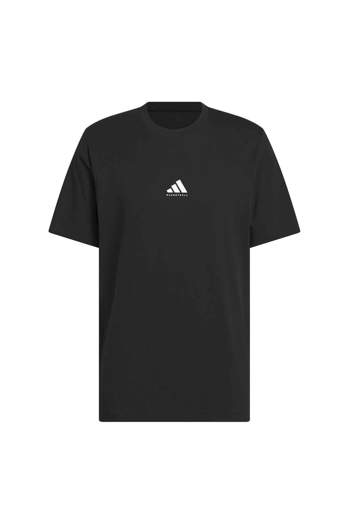 adidas  Erkek Siyah  T-shirt BB FOUND TEE JX0083