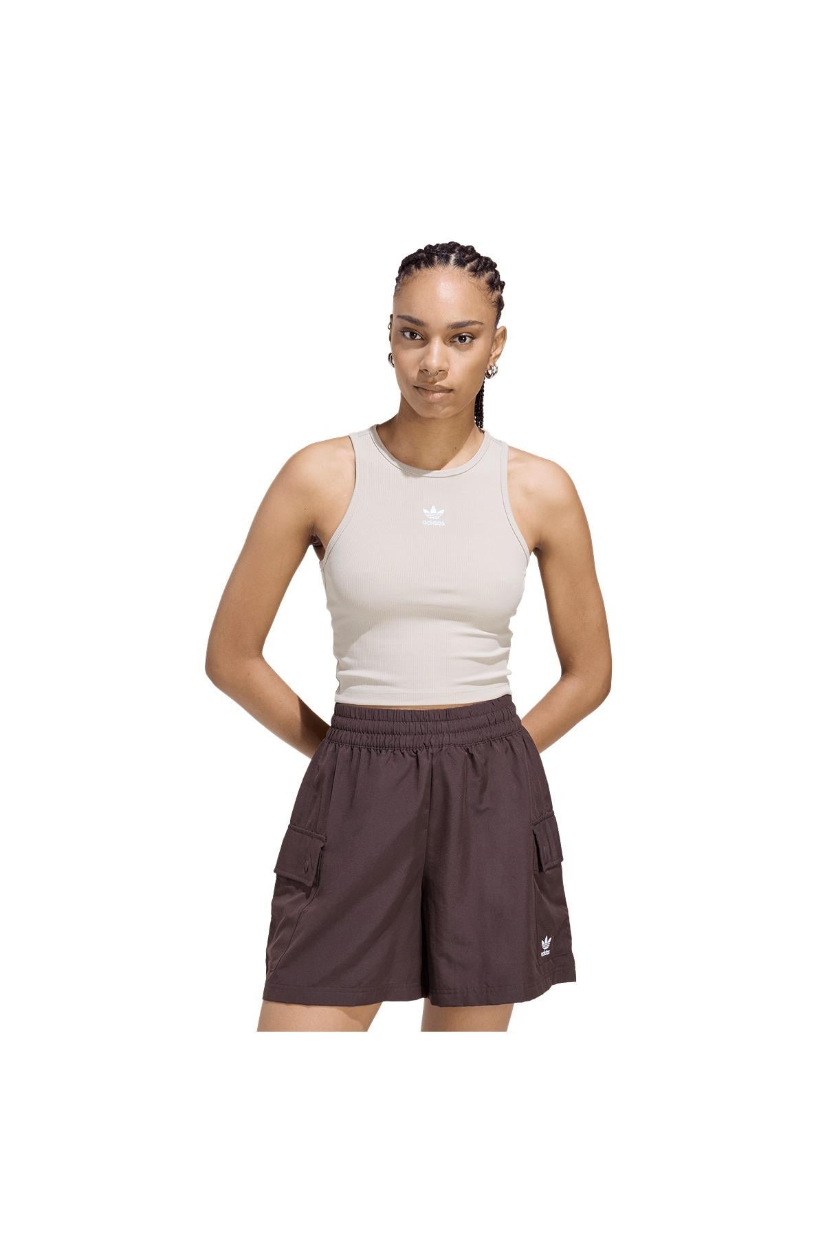 adidas Kadın  Bej  Atlet ESS RIB TANK KD3822