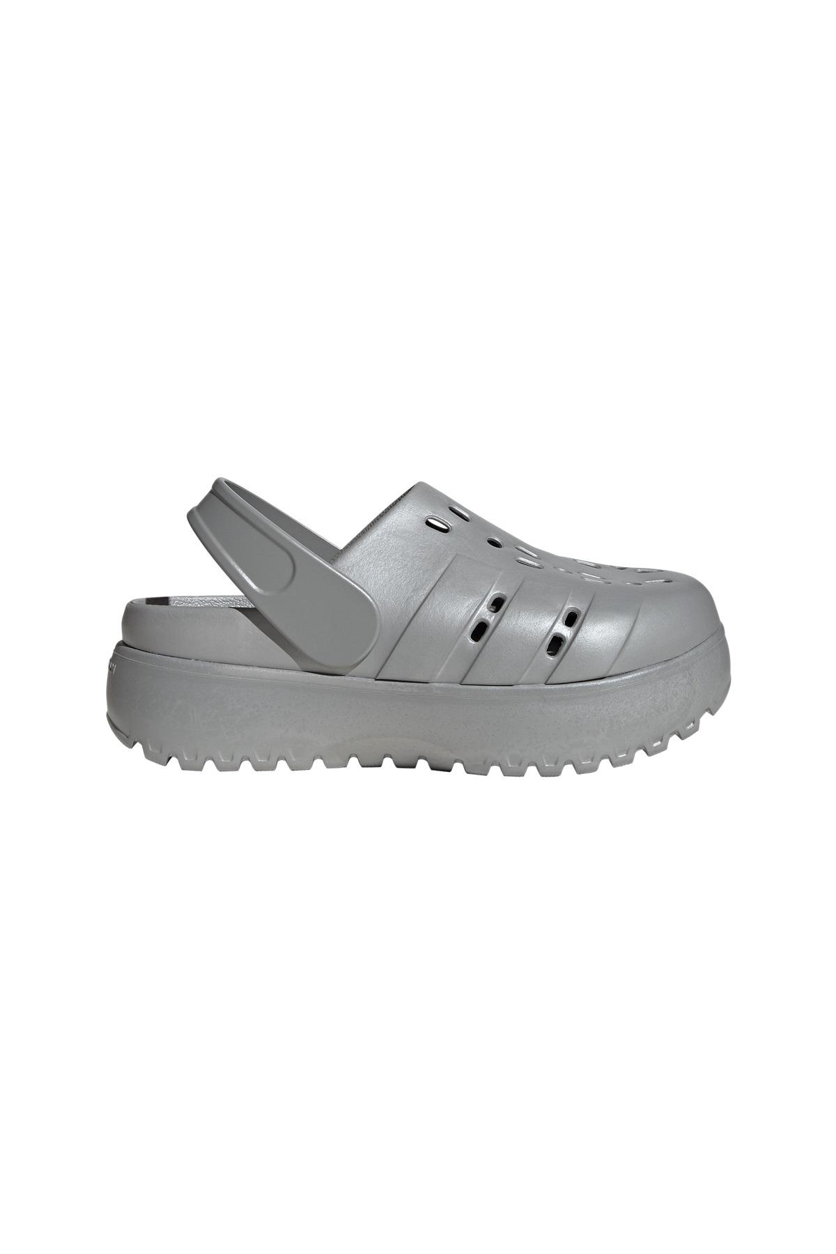 adidas Kadın  Gümüş  Terlik ADILETTE CLOG PLATFORM JQ9879