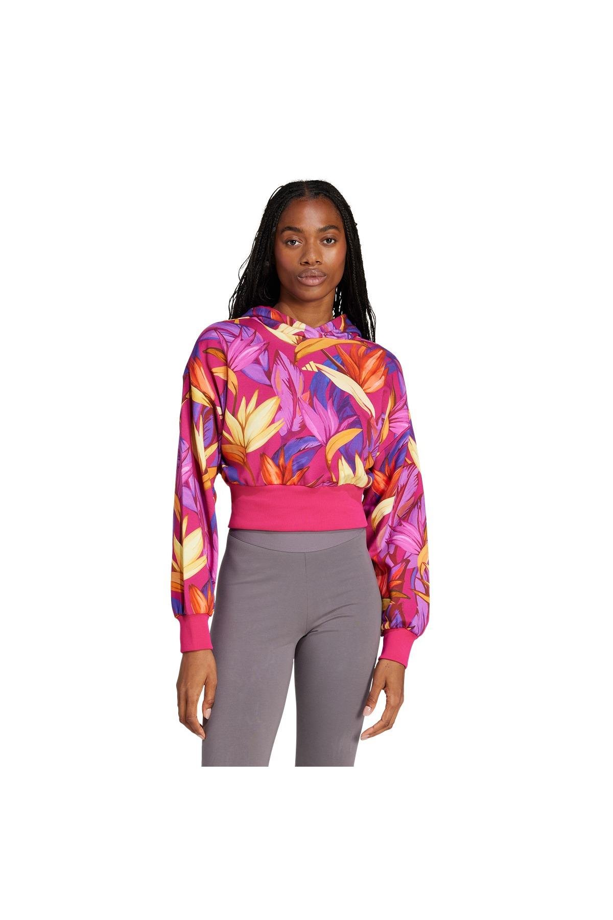 adidas Kadın  Pembe  Sweatshirt FARM HOODIE JD6283