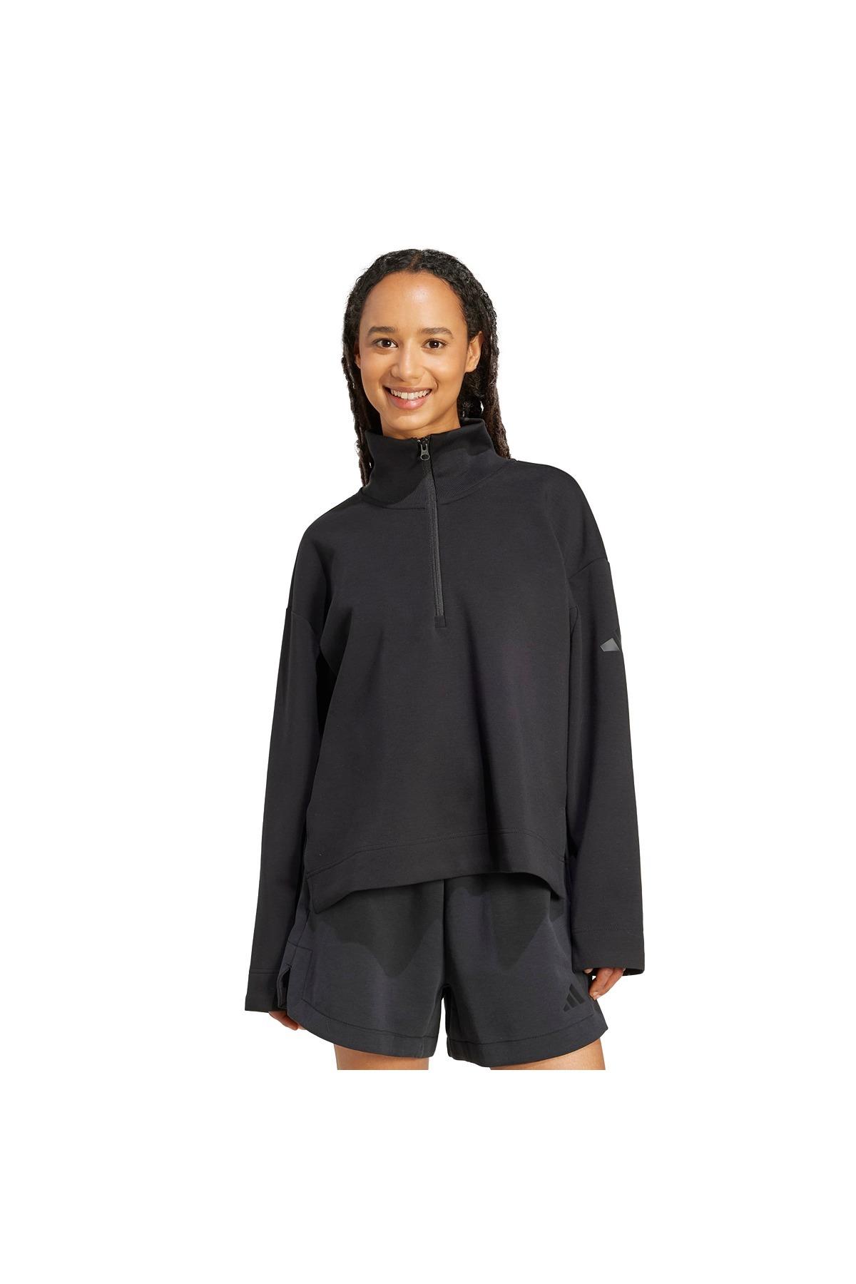 adidas Kadın  Siyah  Sweatshirt W ALL SZN SL QZ JM1659