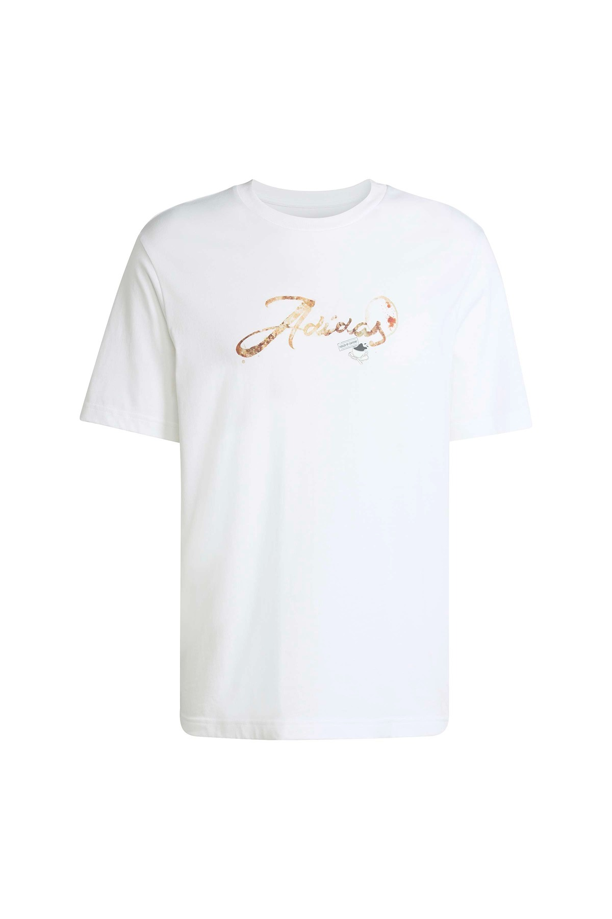 adidas M CAFE SCRIPT T Beyaz Erkek   T-shirt KB2503