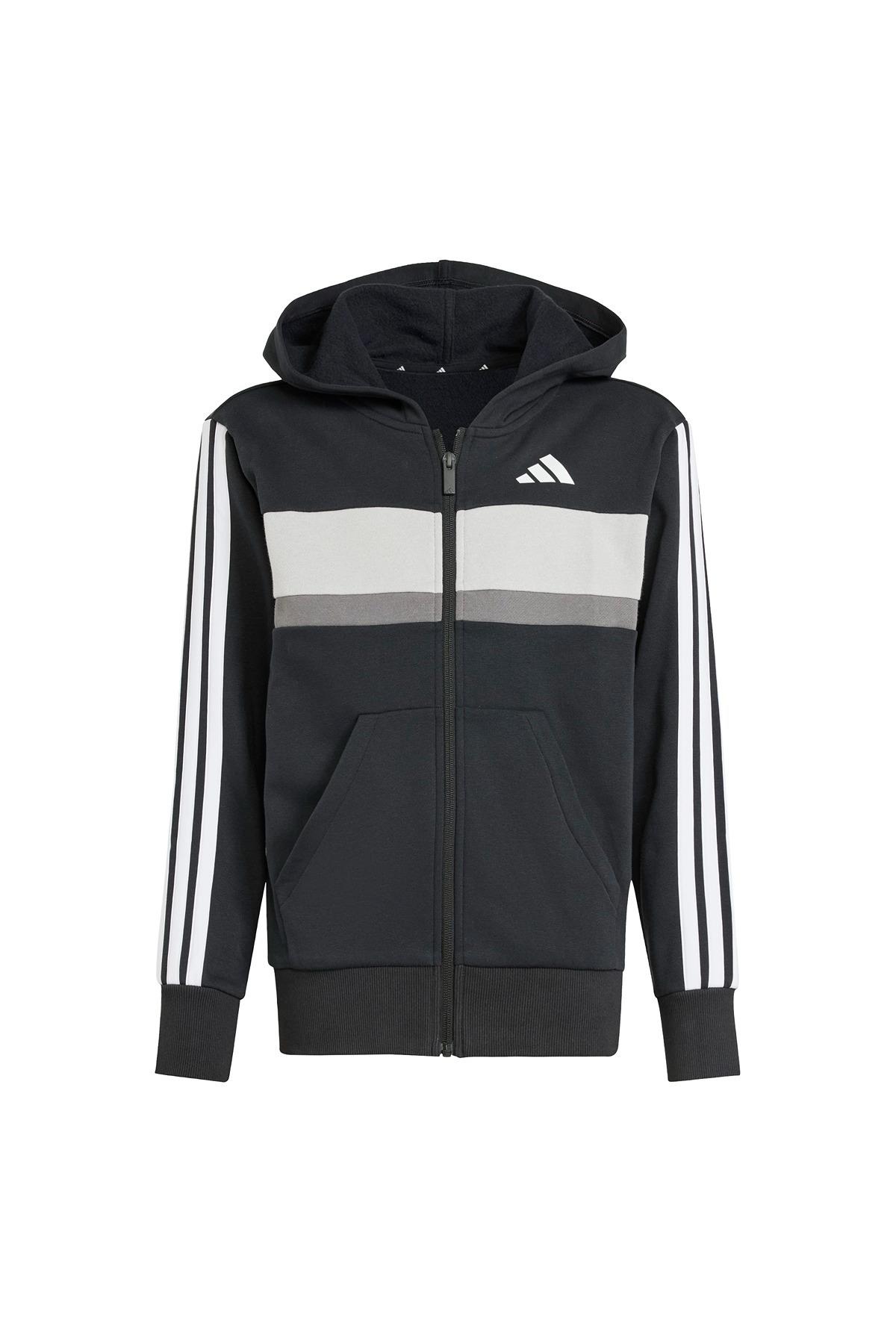 adidas Unisex Çocuk  Siyah  Eşofman J 3S TIB FL TS JC7520