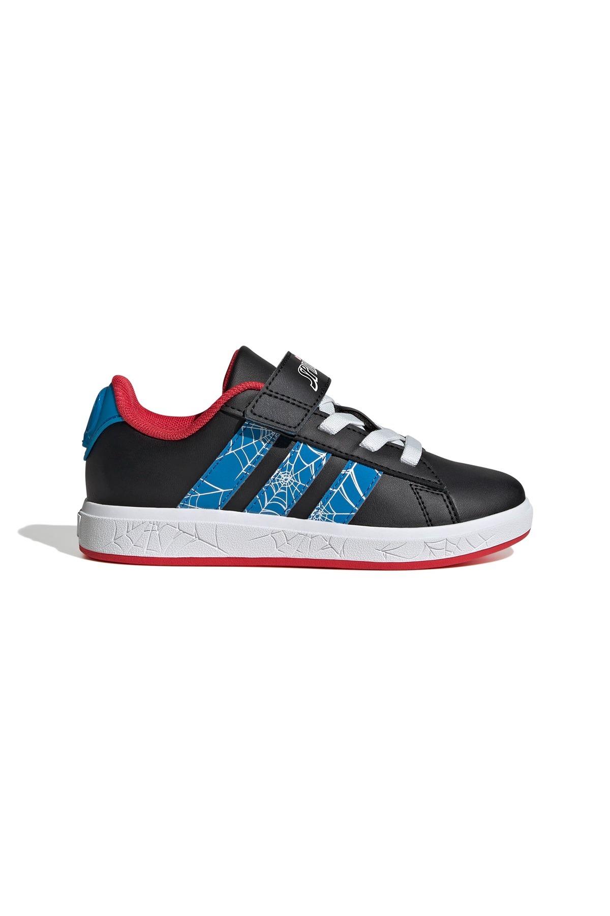 adidas Unisex Çocuk  Siyah  Yürüyüş Ayakkabısı GRAND COURT SPIDER-MAN EL K JQ8073