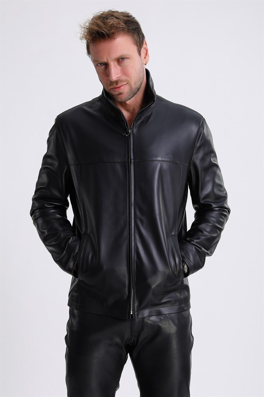 Siyah Classic Deri CeketCeket
