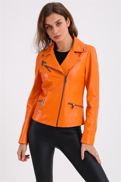 Mandarin Lambskin Jacket
