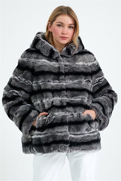 Natural Rex Fur Coat