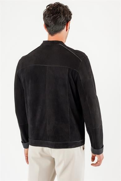 Black Reversible Genuine Suede Jacket · SVE-88-4 | LC Leather Club
