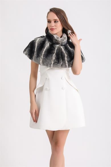 Black Rex Fur Bolero