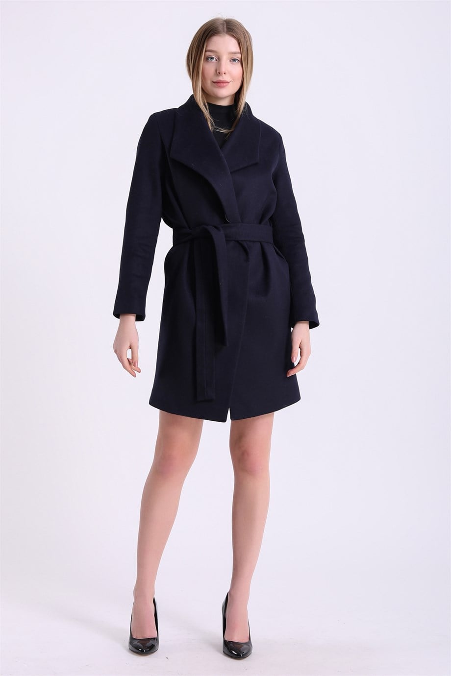 Lacivert Kaşmir KabanKaban