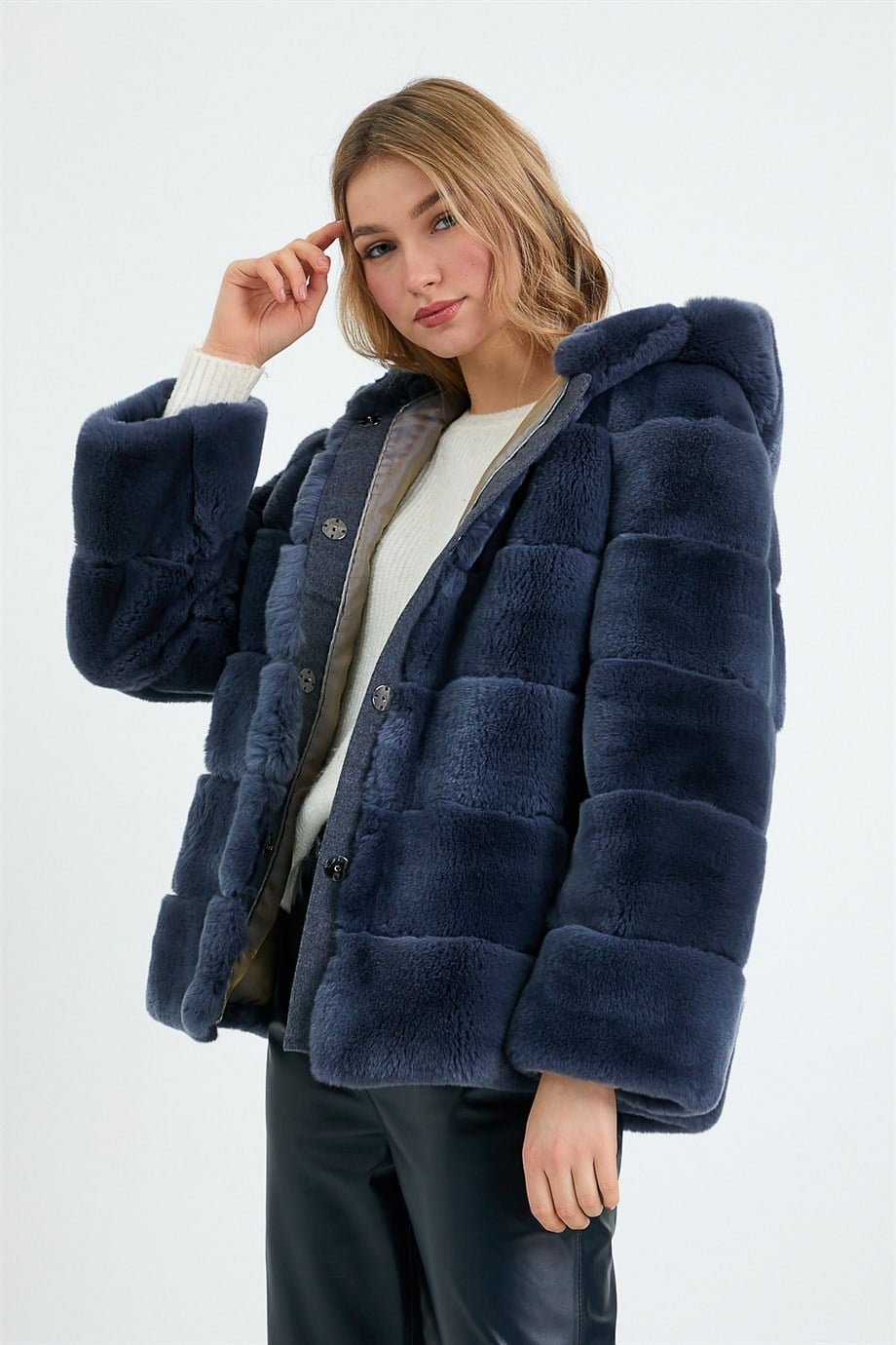 Mavi Rex Kürkü KabanKaban