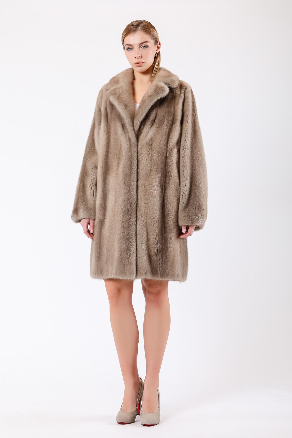 Naturel Bej Mink Kürk KabanKaban