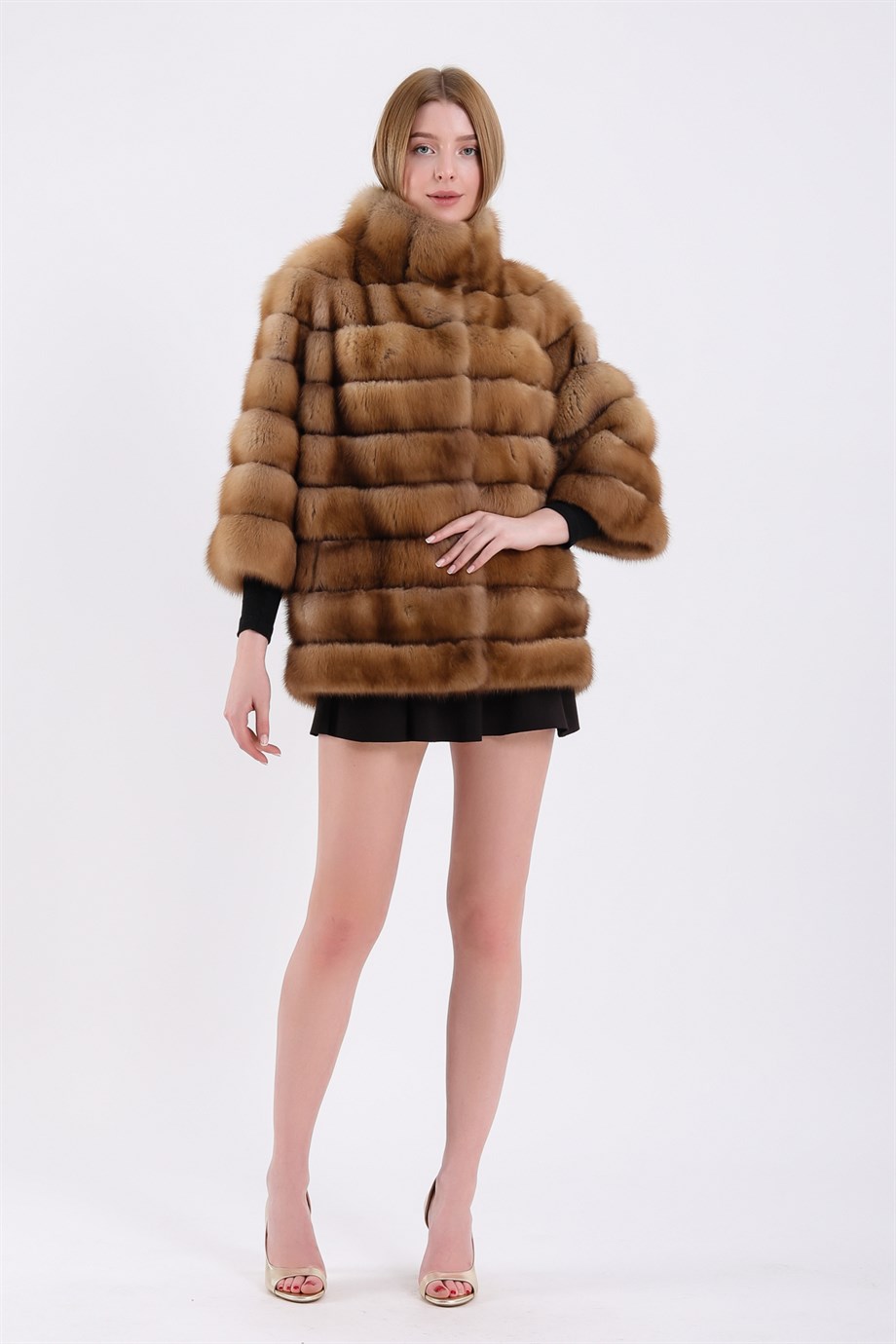 Naturel Sable Kürk Kaban