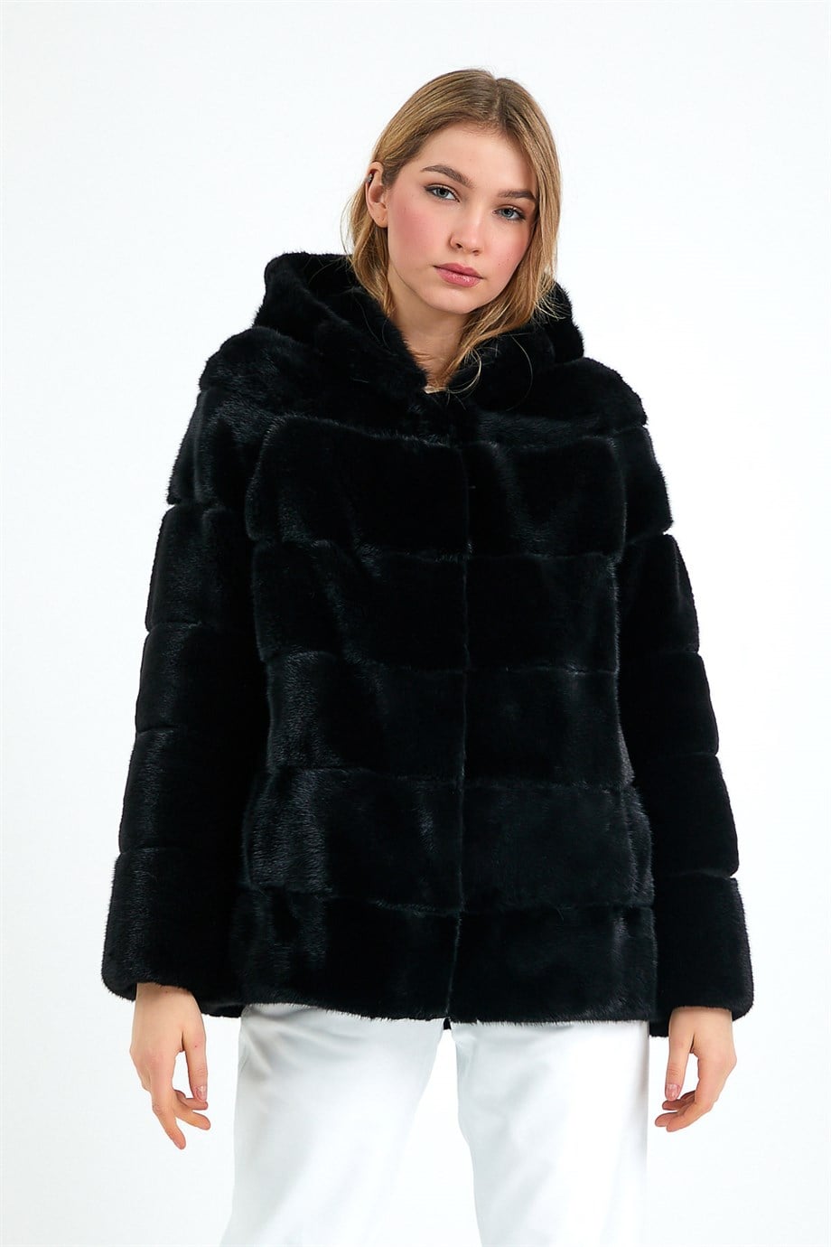 Black Mink Fur Coat