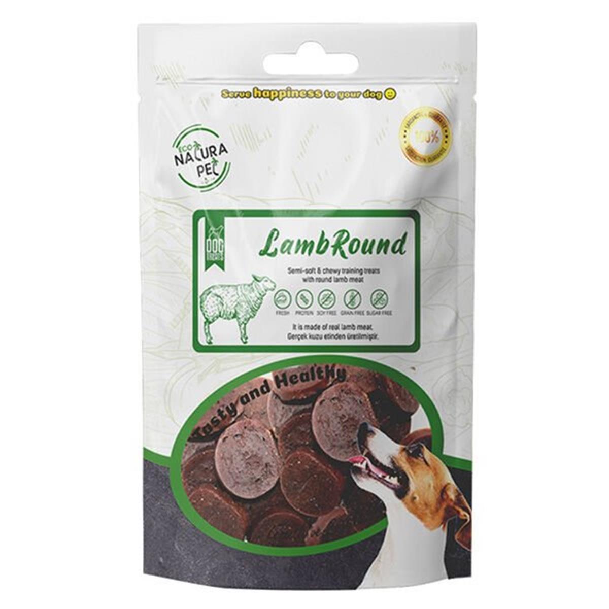 Eco Natura Kuzu Etli Yumuşak Yuvarlak Köpek Ödülü 100 Gr