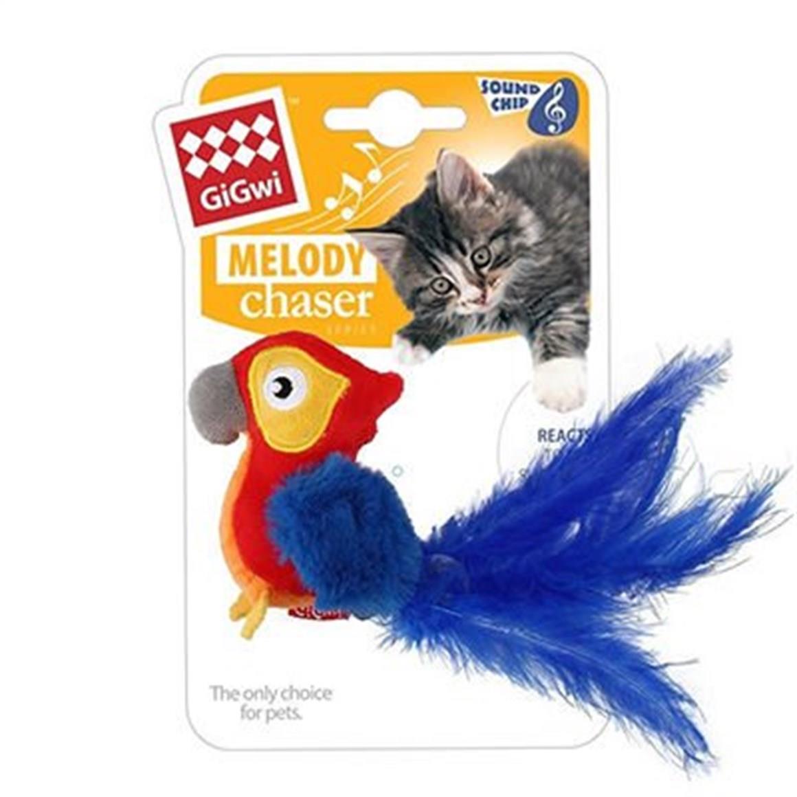 Gigwi Melody Chaser Pelus Makaw Papağan Sesli Köpek Oyuncağı