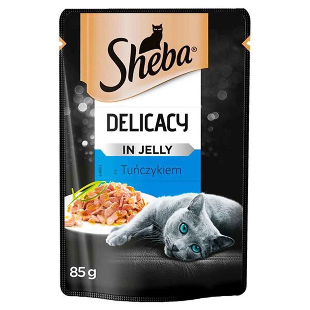 Sheba Delikatesse Ton Balıklı Jöleli Pouch Yetişkin Konservesi 85 Gr