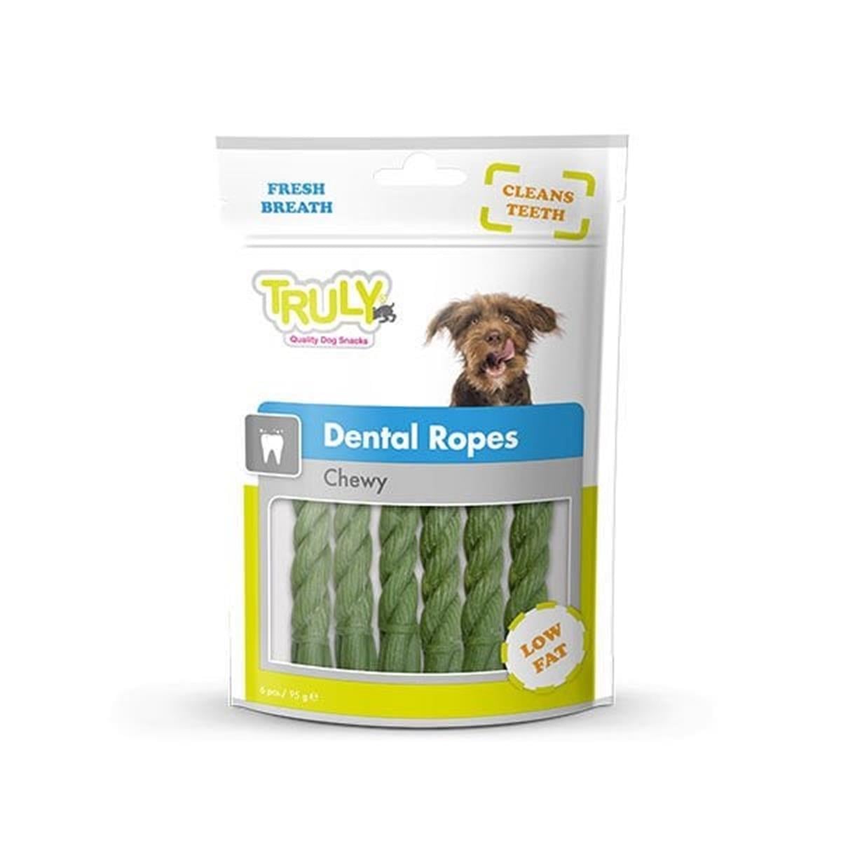 Truly Dental Ropes Diş Temizleyici Yumuşak Köpek Ödül Maması 95 Gr