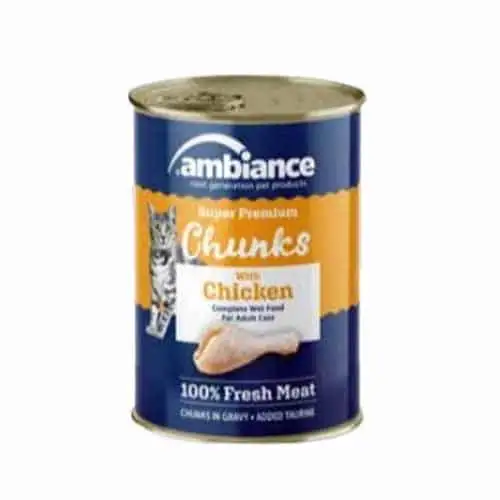 AmbianceAmbiance Tavuklu Yetişkin Kediler İçin Yaş Mama 400 Gr.