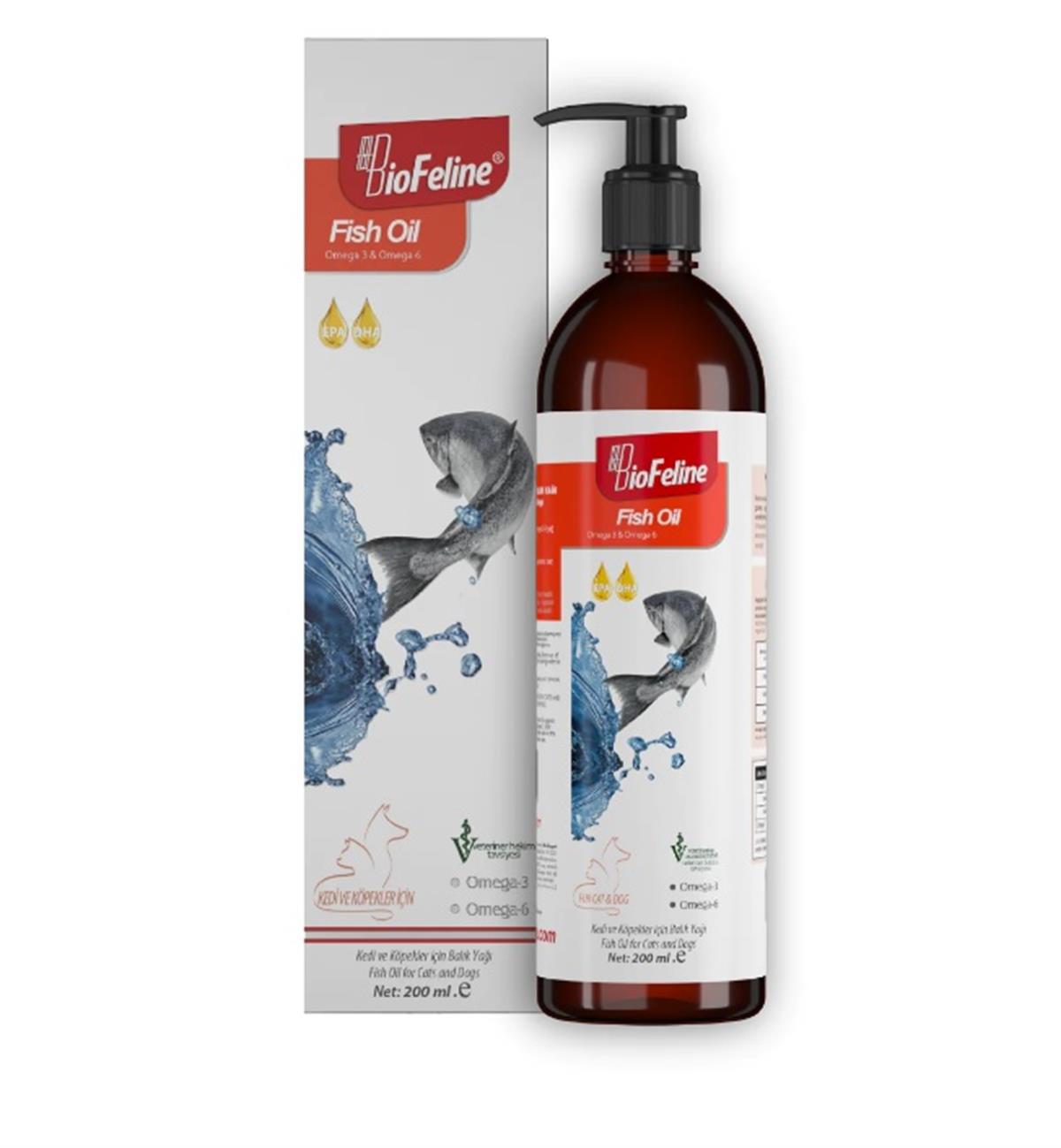Fish Oil 200ml (KEDİ VE KÖPEKLER İÇİN OMEGA 3 VE 6 İÇERİKLİ BALIK YAĞI)