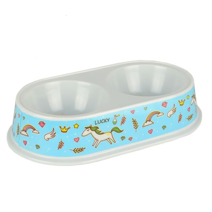 Flip Pet Melamin Mama Kabı Yuvarlak Çiftli