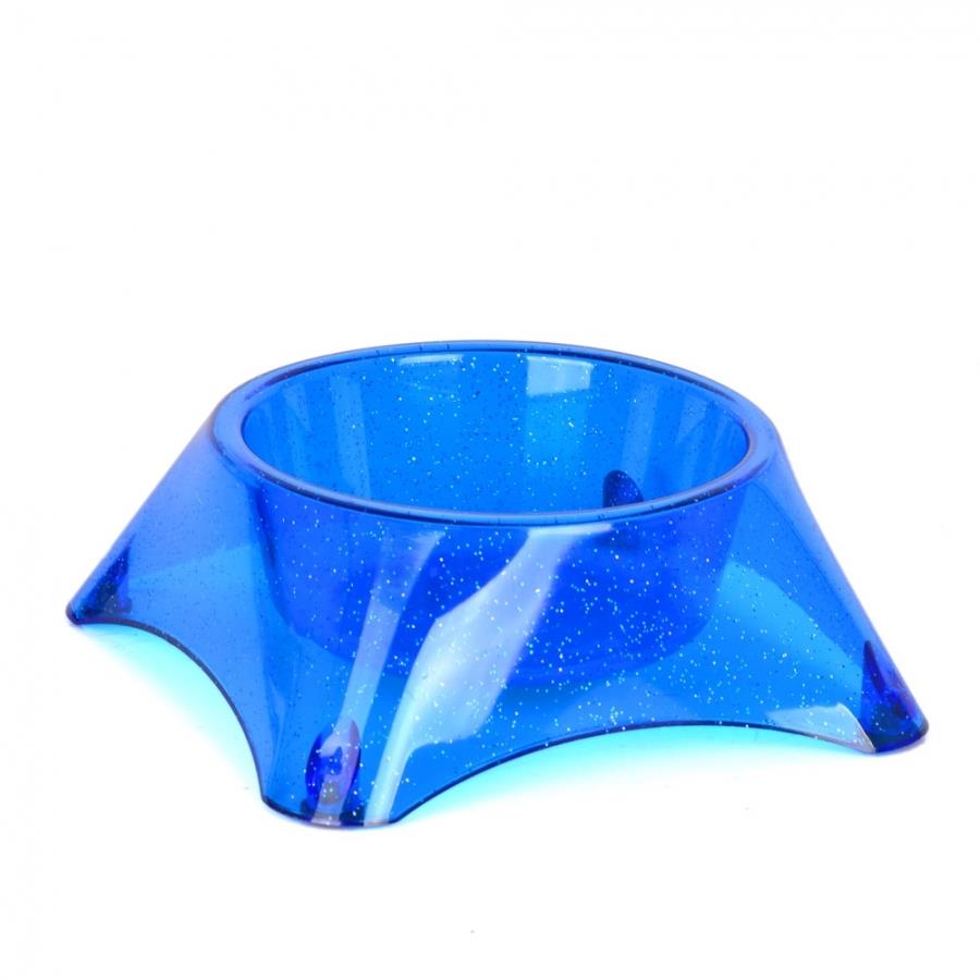 Flip Yuvarlak Mama Kabı Simli