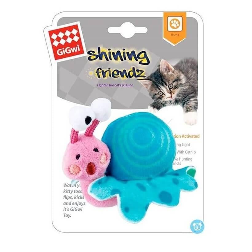 GiGwiGigwi Catnipli Işıklı Salyangoz Kedi Oyuncağı
