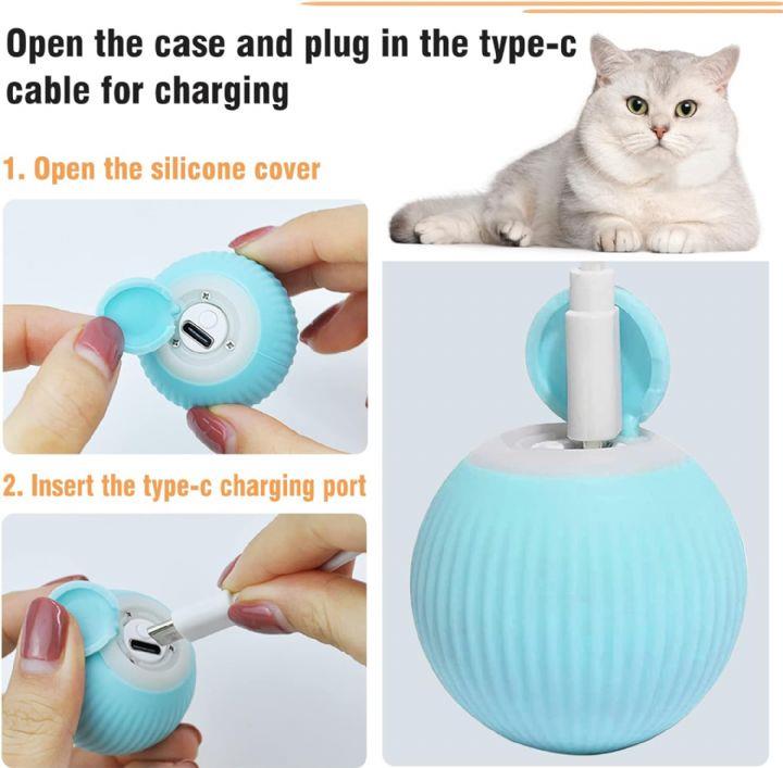 İnteraktif Hareketli Kedi Oyuncağı Mavi