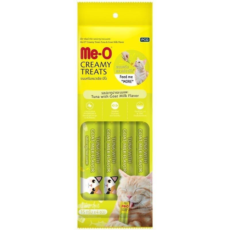 ME-OMeo Creamy Ton Balıklı ve Keçi Sütlü Kedi Ödül Maması 4x15 Gr.